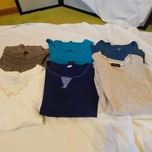 Lot of 6 Ladies Blouses